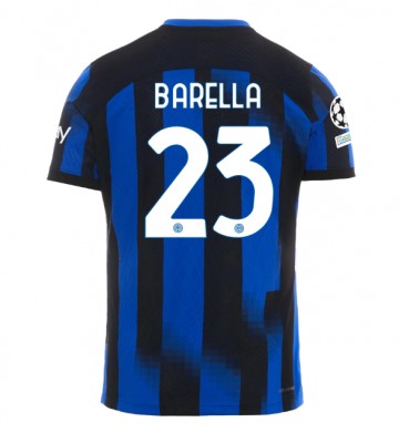 Inter Milan Nicolo Barella #23 Domácí Dres 2023-24 Krátkým Rukávem