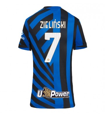 Inter Milan Piotr Zielinski #7 Domácí Dres pro Dámy 2024-25 Krátkým Rukávem