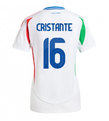 Itálie Bryan Cristante #16 Venkovní Dres pro Dámy ME 2024 Krátkým Rukávem