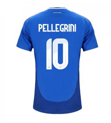 Itálie Lorenzo Pellegrini #10 Domácí Dres ME 2024 Krátkým Rukávem