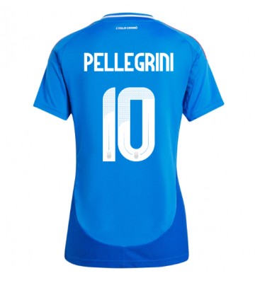 Itálie Lorenzo Pellegrini #10 Domácí Dres pro Dámy ME 2024 Krátkým Rukávem