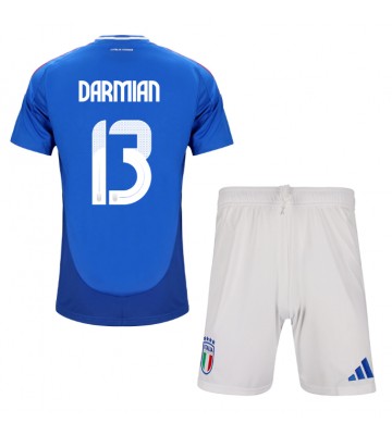 Itálie Matteo Darmian #13 Domácí dres komplet pro Děti ME 2024 Krátkým Rukávem (+ Krátké kalhoty)