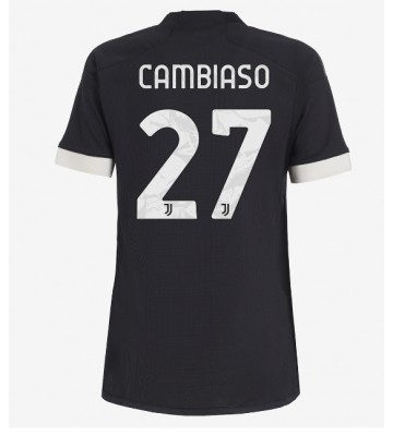 Juventus Andrea Cambiaso #27 Alternativní Dres pro Dámy 2023-24 Krátkým Rukávem