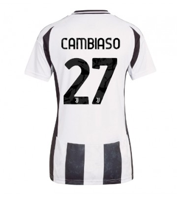 Juventus Andrea Cambiaso #27 Domácí Dres pro Dámy 2024-25 Krátkým Rukávem