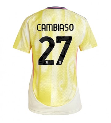 Juventus Andrea Cambiaso #27 Venkovní Dres pro Dámy 2024-25 Krátkým Rukávem