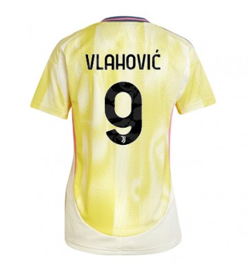 Juventus Dusan Vlahovic #9 Venkovní Dres pro Dámy 2024-25 Krátkým Rukávem