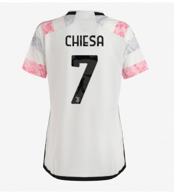 Juventus Federico Chiesa #7 Venkovní Dres pro Dámy 2023-24 Krátkým Rukávem