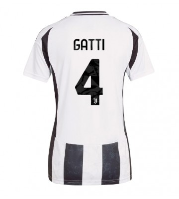 Juventus Federico Gatti #4 Domácí Dres pro Dámy 2024-25 Krátkým Rukávem