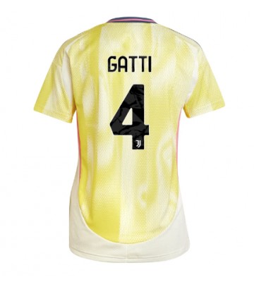 Juventus Federico Gatti #4 Venkovní Dres pro Dámy 2024-25 Krátkým Rukávem