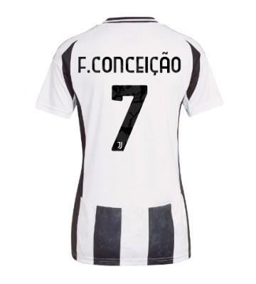 Juventus Francisco Conceicao #7 Domácí Dres pro Dámy 2024-25 Krátkým Rukávem