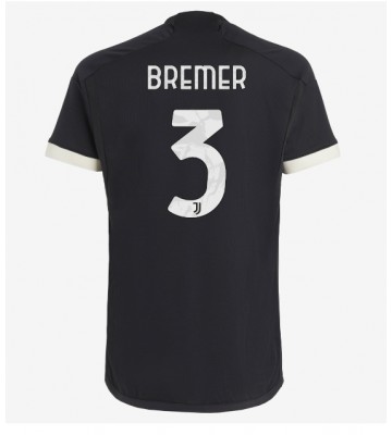 Juventus Gleison Bremer #3 Alternativní Dres 2023-24 Krátkým Rukávem