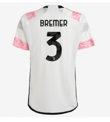 Juventus Gleison Bremer #3 Venkovní Dres 2023-24 Krátkým Rukávem