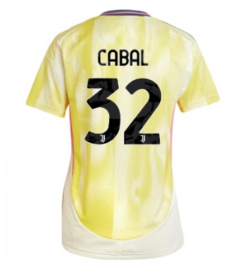 Juventus Juan Cabal #32 Venkovní Dres pro Dámy 2024-25 Krátkým Rukávem