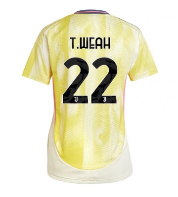 Juventus Timothy Weah #22 Venkovní Dres pro Dámy 2024-25 Krátkým Rukávem