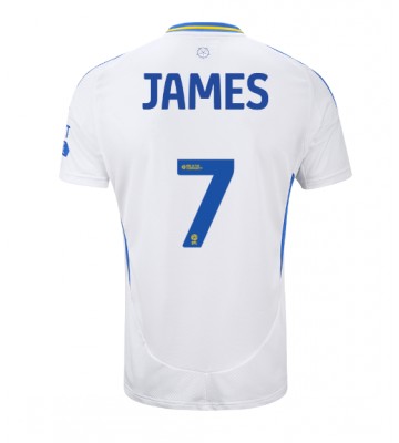 Leeds United Daniel James #7 Domácí Dres 2024-25 Krátkým Rukávem