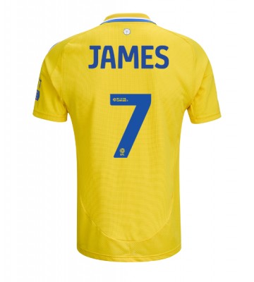 Leeds United Daniel James #7 Venkovní Dres 2024-25 Krátkým Rukávem