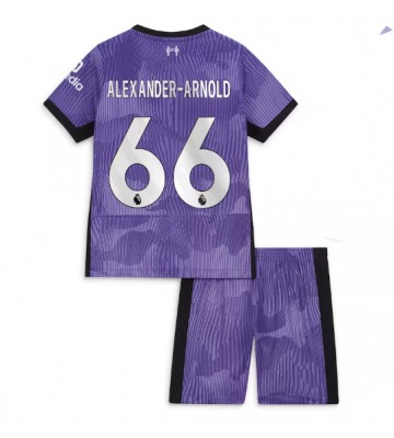 Liverpool Alexander-Arnold #66 Alternativní dres komplet pro Děti 2023-24 Krátkým Rukávem (+ Krátké kalhoty)