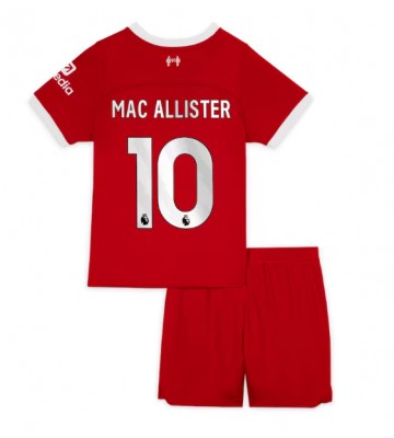 Liverpool Alexis Mac Allister #10 Domácí dres komplet pro Děti 2023-24 Krátkým Rukávem (+ Krátké kalhoty)