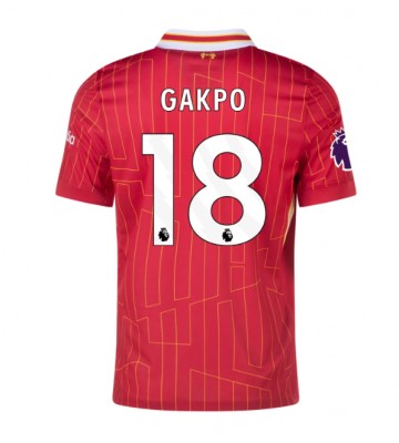 Liverpool Cody Gakpo #18 Domácí Dres 2024-25 Krátkým Rukávem