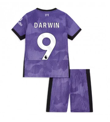 Liverpool Darwin Nunez #9 Alternativní dres komplet pro Děti 2023-24 Krátkým Rukávem (+ Krátké kalhoty)