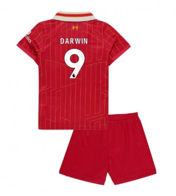 Liverpool Darwin Nunez #9 Domácí dres komplet pro Děti 2024-25 Krátkým Rukávem (+ Krátké kalhoty)