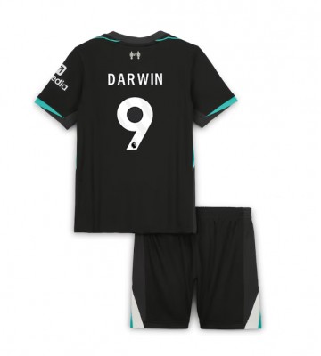 Liverpool Darwin Nunez #9 Venkovní dres komplet pro Děti 2024-25 Krátkým Rukávem (+ Krátké kalhoty)