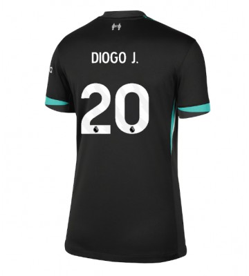 Liverpool Diogo Jota #20 Venkovní Dres pro Dámy 2024-25 Krátkým Rukávem