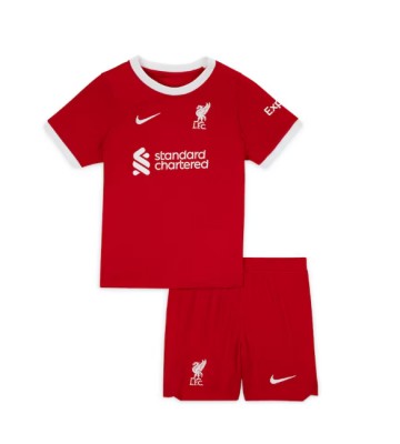 Liverpool Domácí dres komplet pro Děti 2023-24 Krátkým Rukávem (+ Krátké kalhoty)