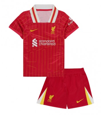 Liverpool Domácí dres komplet pro Děti 2024-25 Krátkým Rukávem (+ Krátké kalhoty)