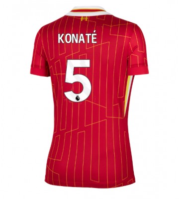 Liverpool Ibrahima Konate #5 Domácí Dres pro Dámy 2024-25 Krátkým Rukávem