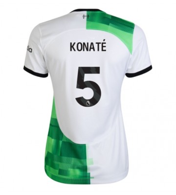 Liverpool Ibrahima Konate #5 Venkovní Dres pro Dámy 2023-24 Krátkým Rukávem