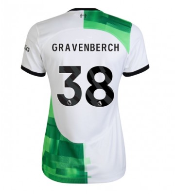 Liverpool Ryan Gravenberch #38 Venkovní Dres pro Dámy 2023-24 Krátkým Rukávem