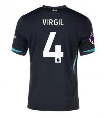 Liverpool Virgil van Dijk #4 Venkovní Dres 2024-25 Krátkým Rukávem