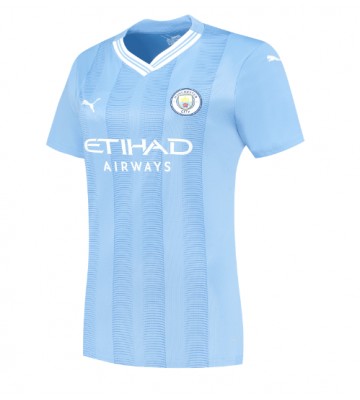 Manchester City Domácí Dres pro Dámy 2023-24 Krátkým Rukávem