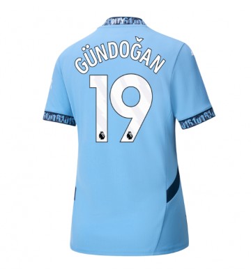 Manchester City Ilkay Gundogan #19 Domácí Dres pro Dámy 2024-25 Krátkým Rukávem