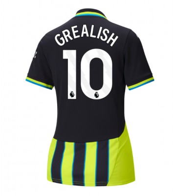 Manchester City Jack Grealish #10 Venkovní Dres pro Dámy 2024-25 Krátkým Rukávem