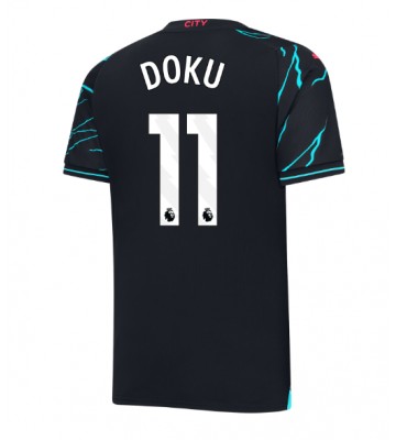 Manchester City Jeremy Doku #11 Alternativní Dres 2023-24 Krátkým Rukávem