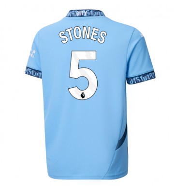 Manchester City John Stones #5 Domácí Dres 2024-25 Krátkým Rukávem