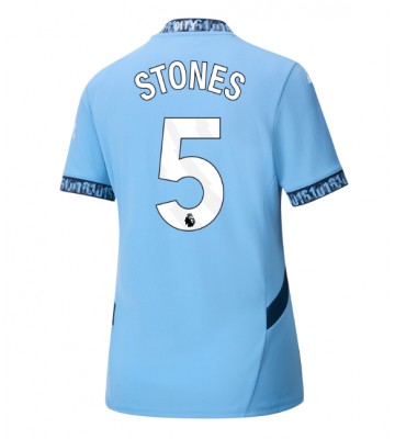 Manchester City John Stones #5 Domácí Dres pro Dámy 2024-25 Krátkým Rukávem