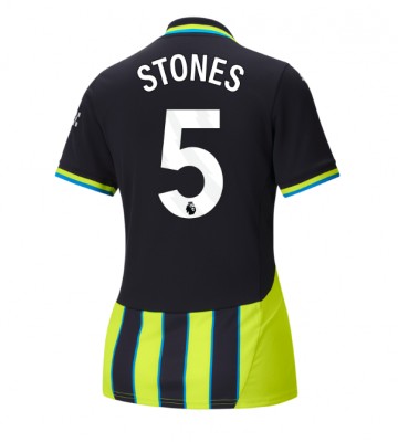 Manchester City John Stones #5 Venkovní Dres pro Dámy 2024-25 Krátkým Rukávem