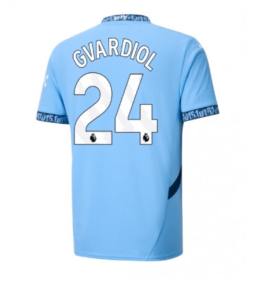 Manchester City Josko Gvardiol #24 Domácí Dres 2024-25 Krátkým Rukávem