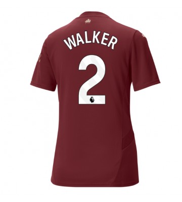 Manchester City Kyle Walker #2 Alternativní Dres pro Dámy 2024-25 Krátkým Rukávem