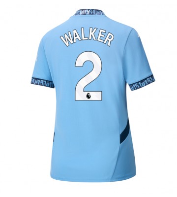 Manchester City Kyle Walker #2 Domácí Dres pro Dámy 2024-25 Krátkým Rukávem