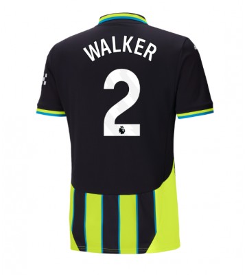 Manchester City Kyle Walker #2 Venkovní Dres 2024-25 Krátkým Rukávem