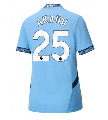 Manchester City Manuel Akanji #25 Domácí Dres pro Dámy 2024-25 Krátkým Rukávem