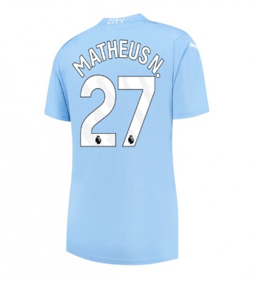 Manchester City Matheus Nunes #27 Domácí Dres pro Dámy 2023-24 Krátkým Rukávem