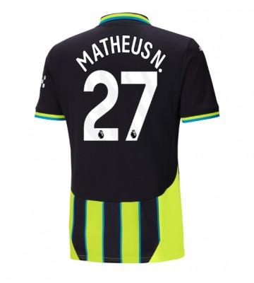 Manchester City Matheus Nunes #27 Venkovní Dres 2024-25 Krátkým Rukávem