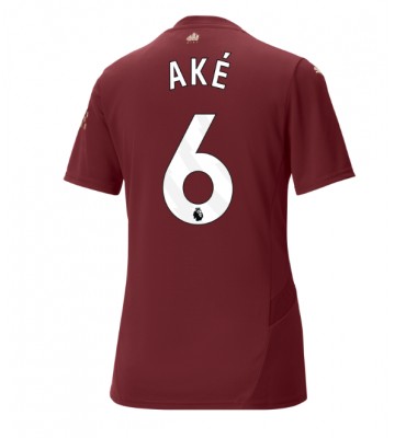 Manchester City Nathan Ake #6 Alternativní Dres pro Dámy 2024-25 Krátkým Rukávem