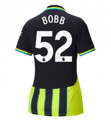 Manchester City Oscar Bobb #52 Venkovní Dres pro Dámy 2024-25 Krátkým Rukávem