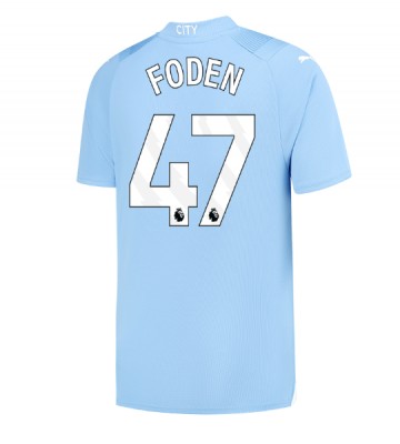 Manchester City Phil Foden #47 Domácí Dres 2023-24 Krátkým Rukávem